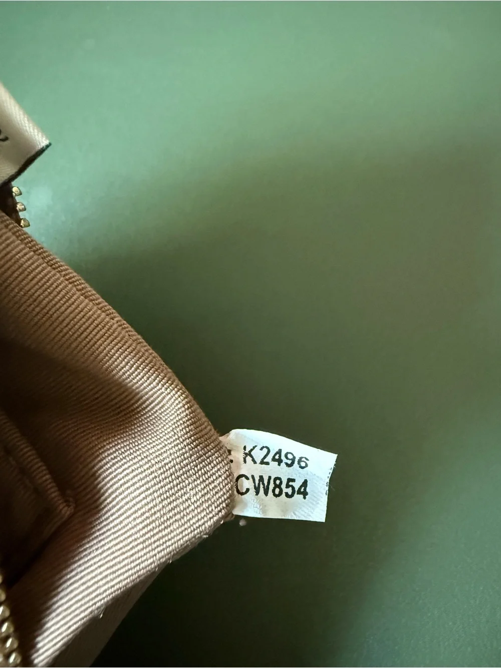 Coach Signature Canvas Corner Zip Wristlet Sand Chalk CW854